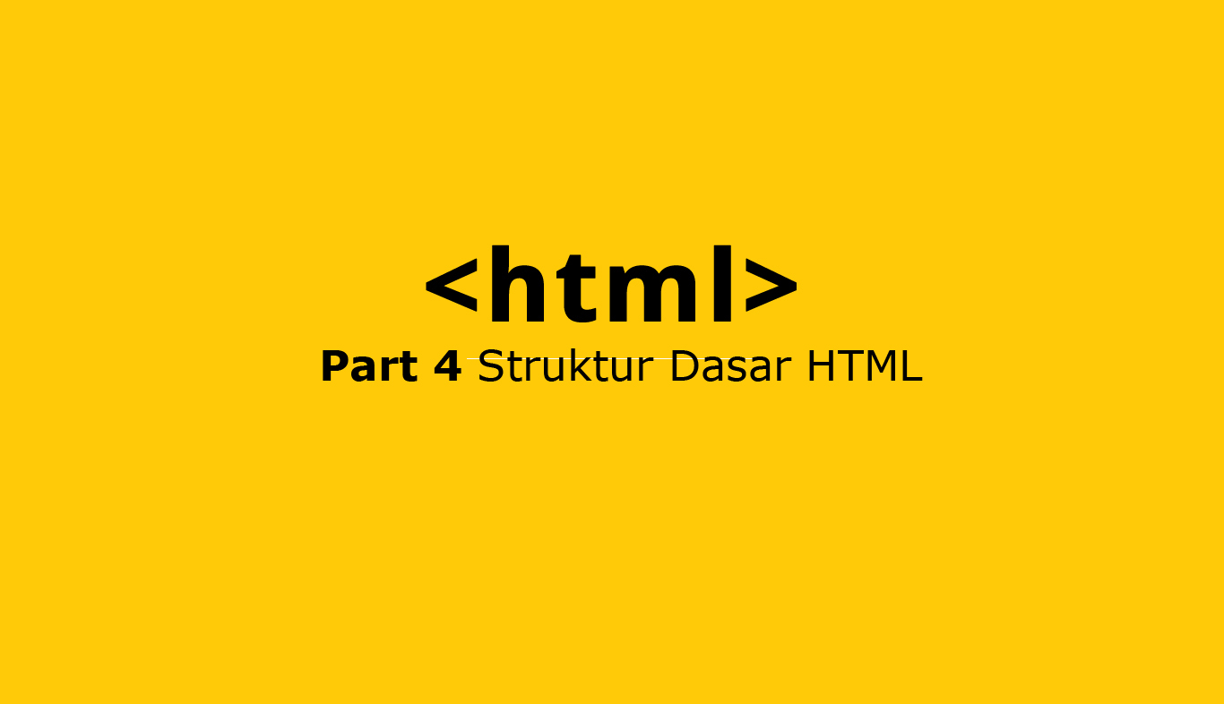 struktur dasar html